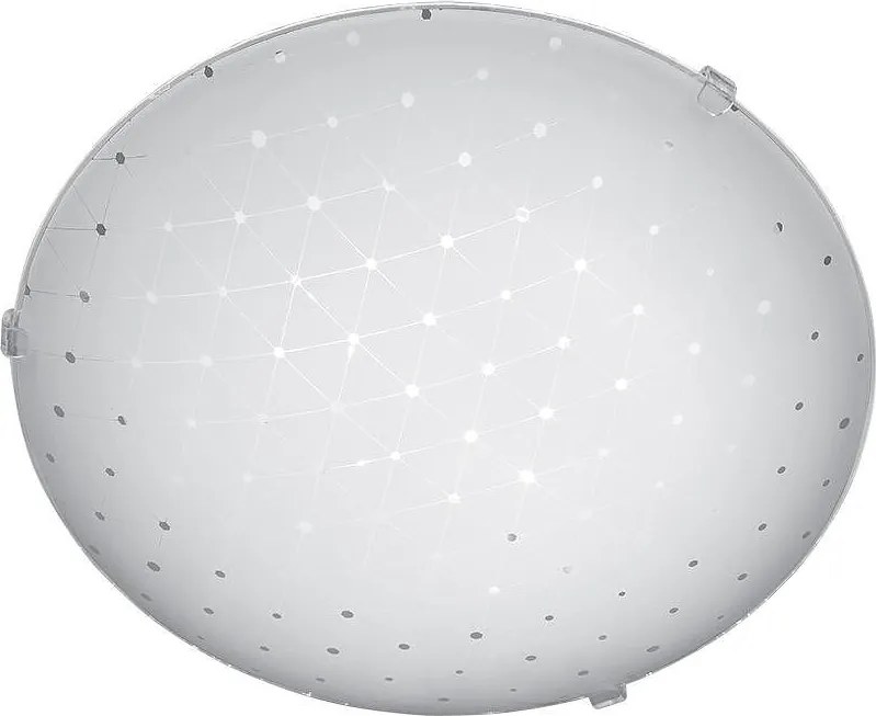 Плафониера ТРИНИТИ LED, ø300, бял гланц, 24W, 4000K