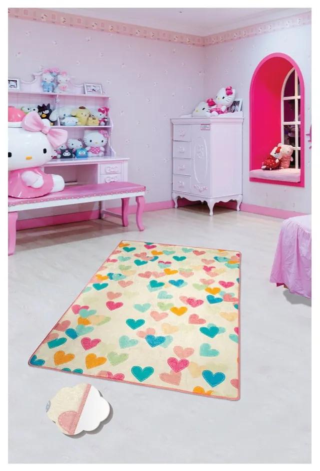 Детски килим , 100 x 160 cm Hearts - Conceptum Hypnose