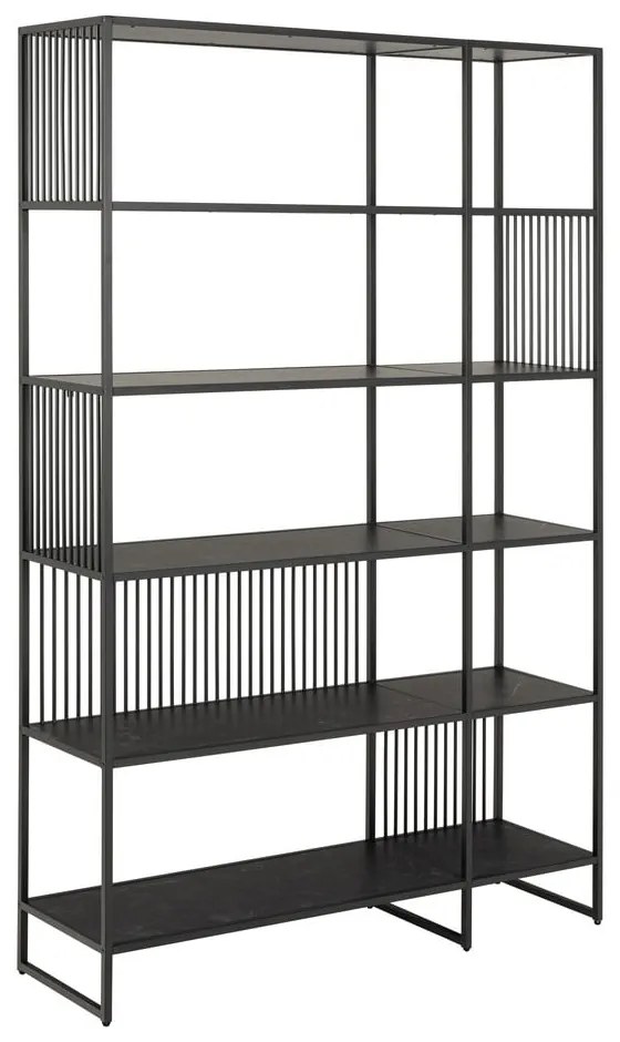 Черна библиотека 120x185x35 cm Strington – Actona