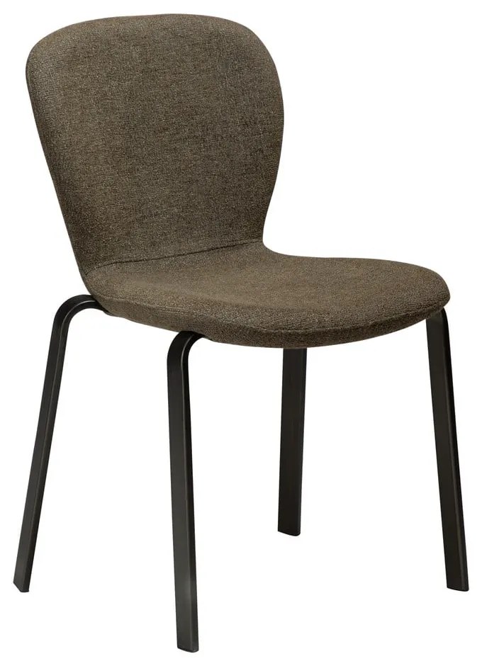 Тапициран трапезен стол в цвят каки Heap – DAN-FORM Denmark