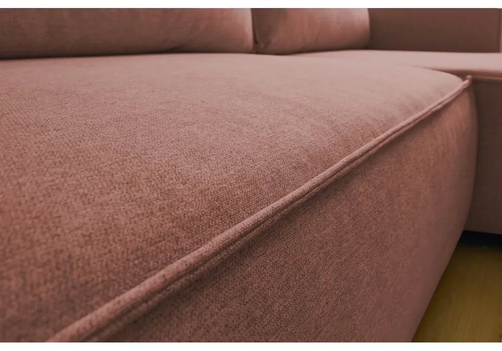 Розов променлив разтегателен диван Nihad - Bobochic Paris