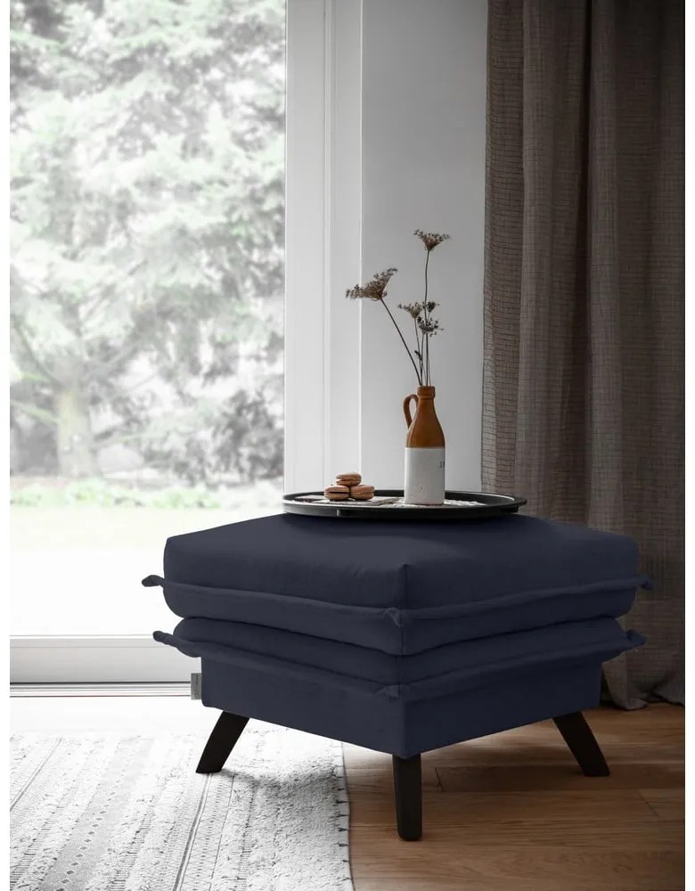 Антрацитна табуретка за крака Charming Charlie - Miuform