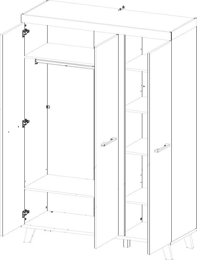 Гардероб Усмивка Тридверен