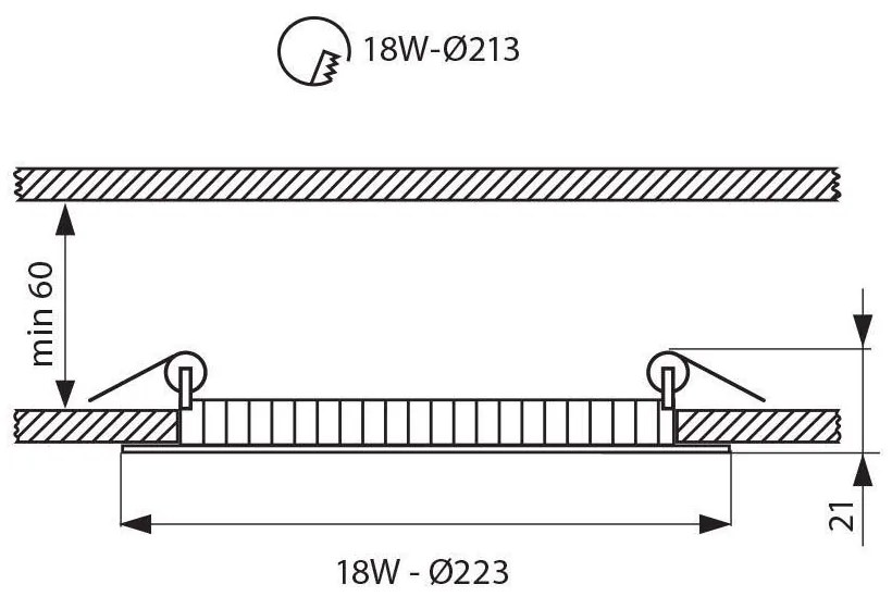 LED ПАНЕЛ 18W