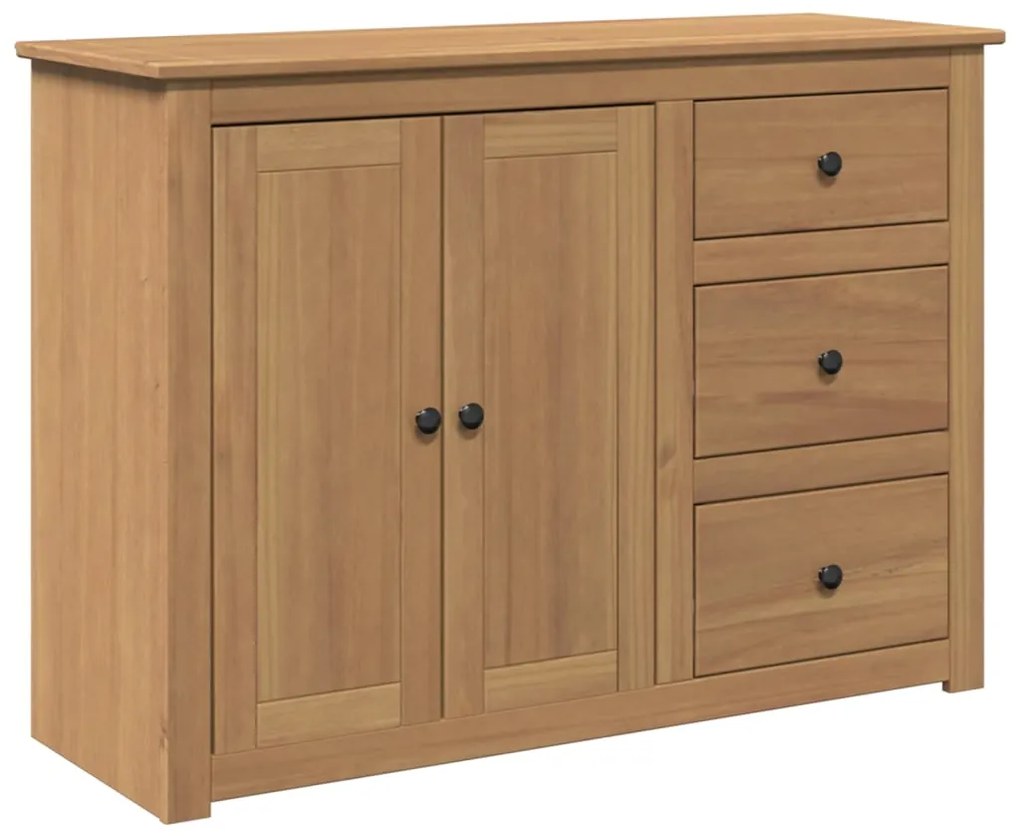 4016385 vidaXL Сайдборд с чекмеджета "Panama", 112x40x80 см, бор масив