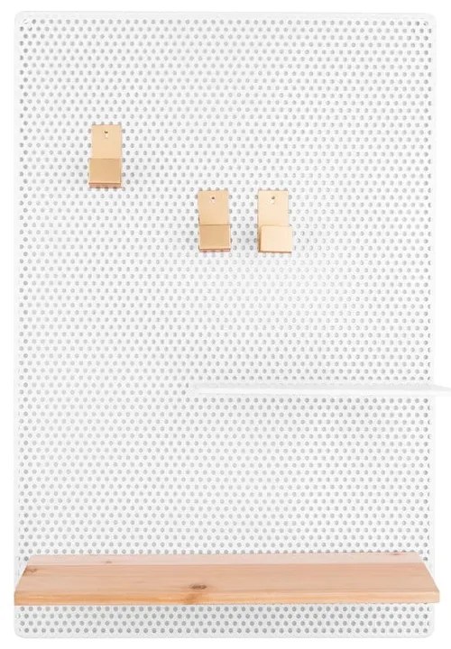 Бяла метална дъска за обяви Perky, 34,5 x 52,5 cm Perky - PT LIVING