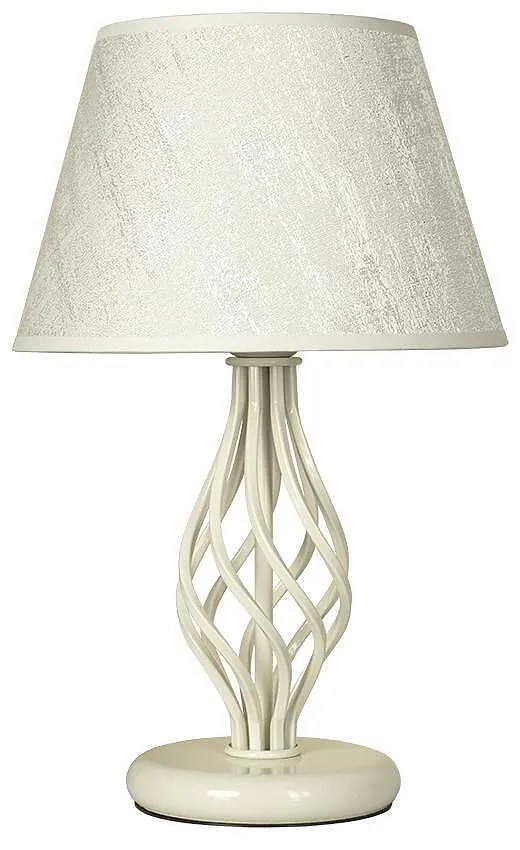 Настолна лампа АТЛАС, крем, абажур Сарай Крем, 1xE27