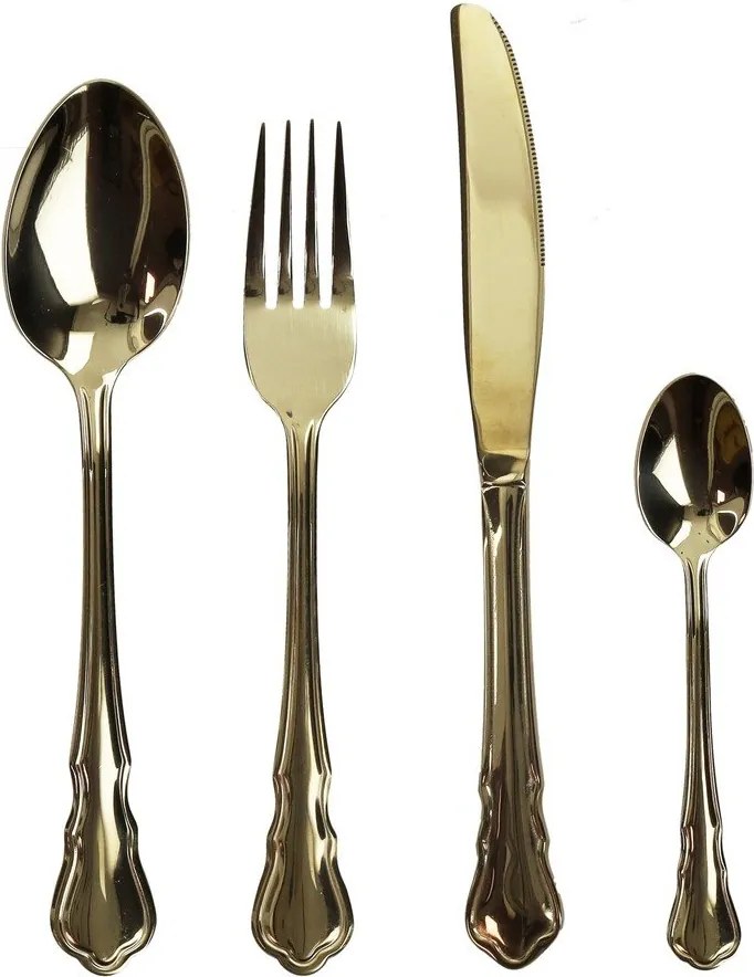 Прибори за хранене от неръждаема стомана 16 бр. в златист цвят Posate Imperial - Brandani