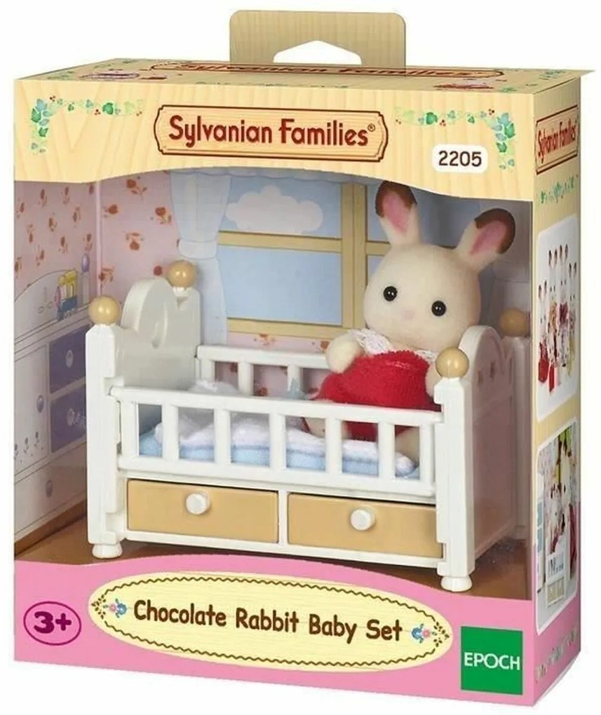 Фигурки на Герои Sylvanian Families Baby Rabbit Chocolate Bed