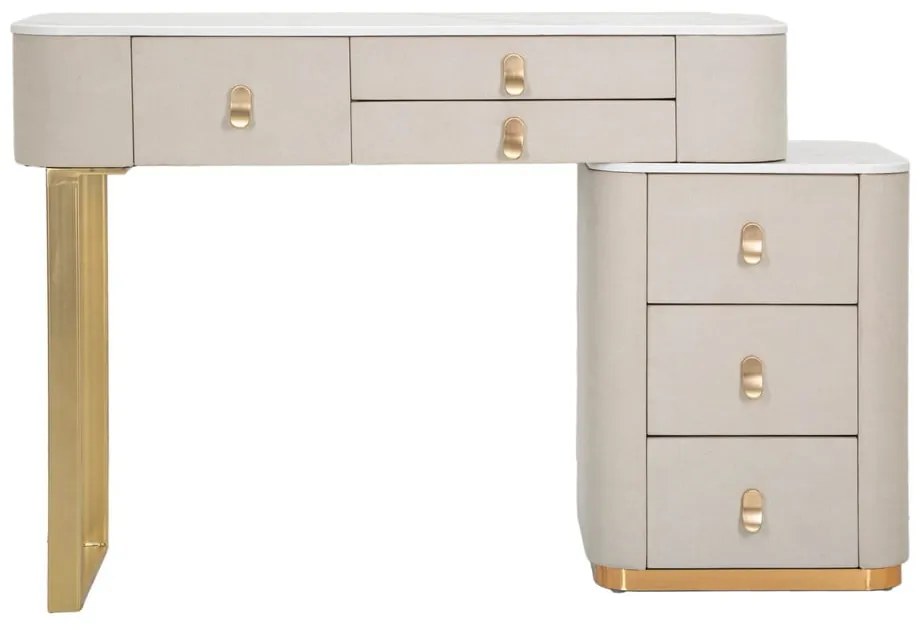 Конзолна маса в бежово-златисто 40x120 cm Beauty – Mauro Ferretti