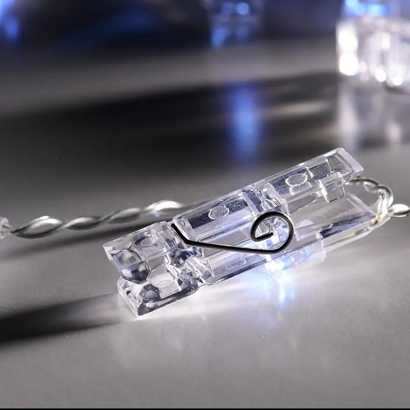 10 LED крушка в поредица Plastic clips-Стабилен (10) парчета