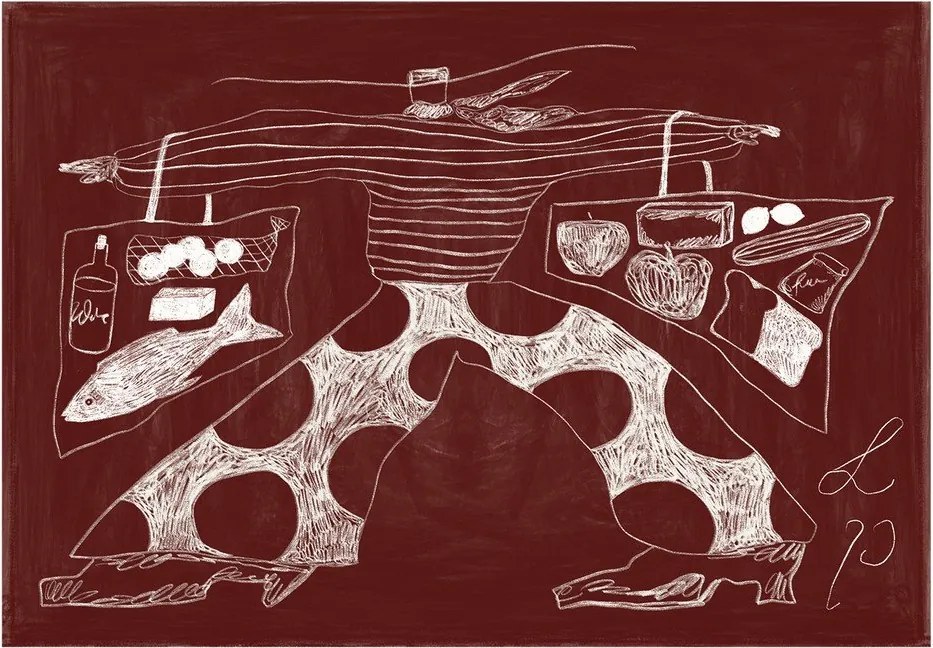 Постер 70x50 cm Sam Shopping – Lucia Tuffley – The Poster Club