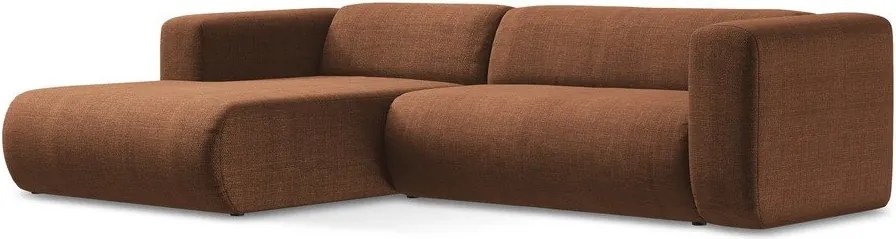 Теракотен ъглов диван (ляв ъгъл) Ekahi – Makamii