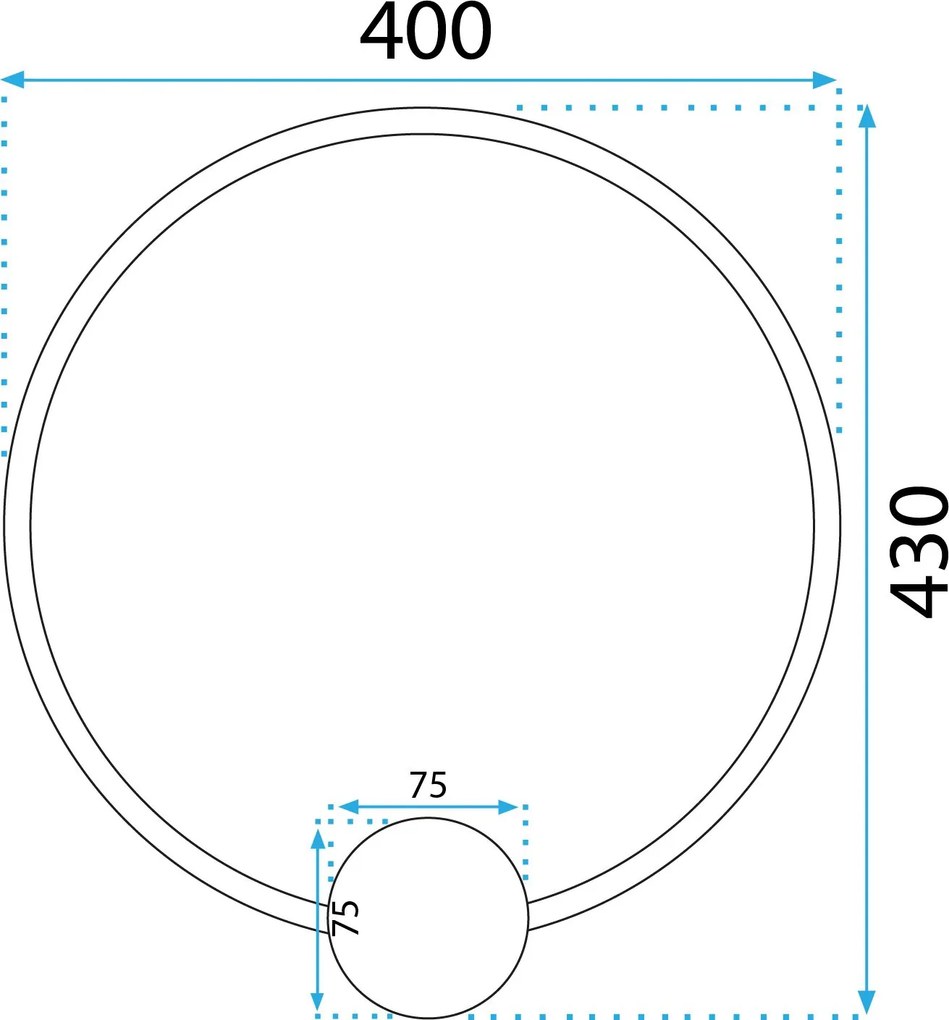 Аплик LED APP1387-CW GOLD 40cm