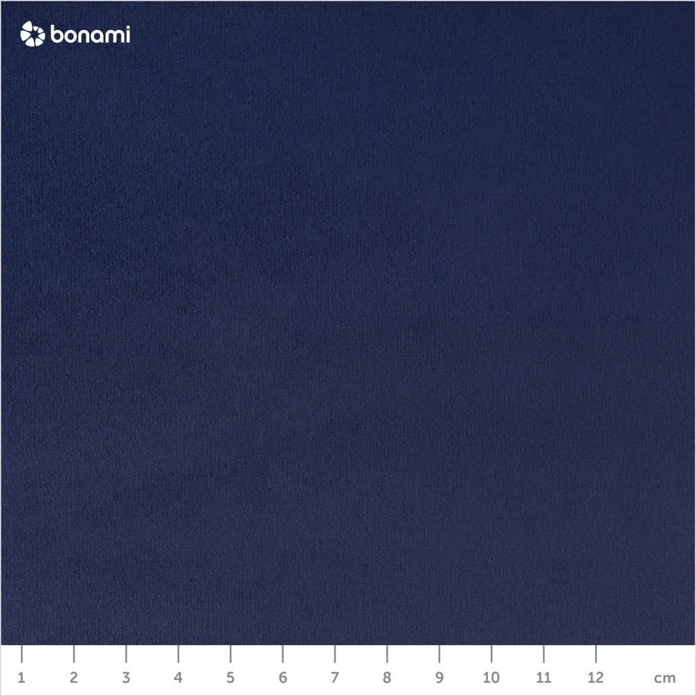 Тъмносин кадифен диван Bean - EMKO