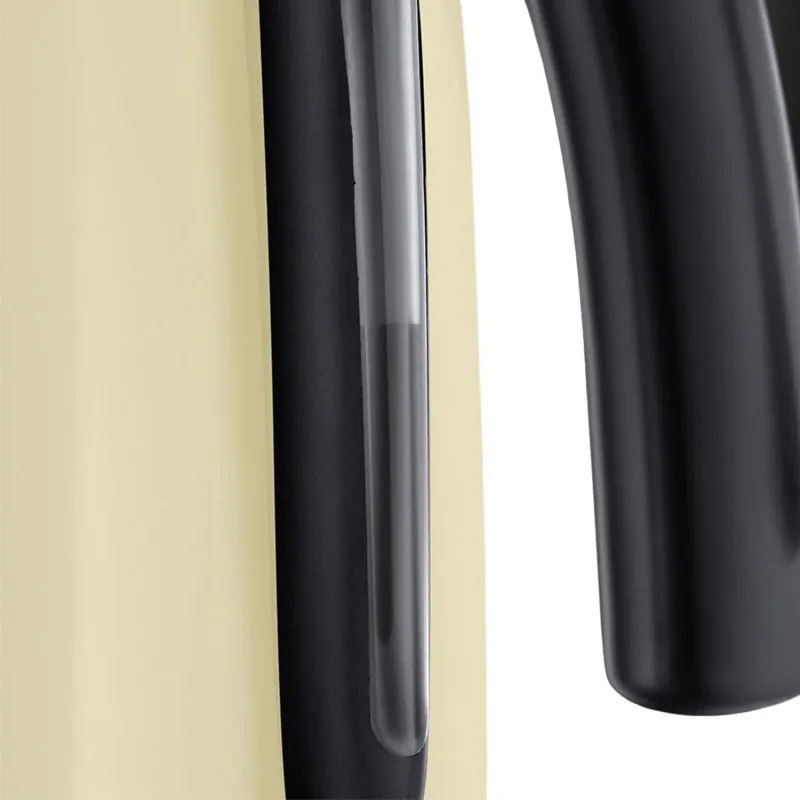 Електрическа кана Russell Hobbs Colours Plus Classic Cream 20415‑70, 2400W, 1.7 л, Бързо завиране, Скрит нагревател, 360° основа, Индикатор, Кремав