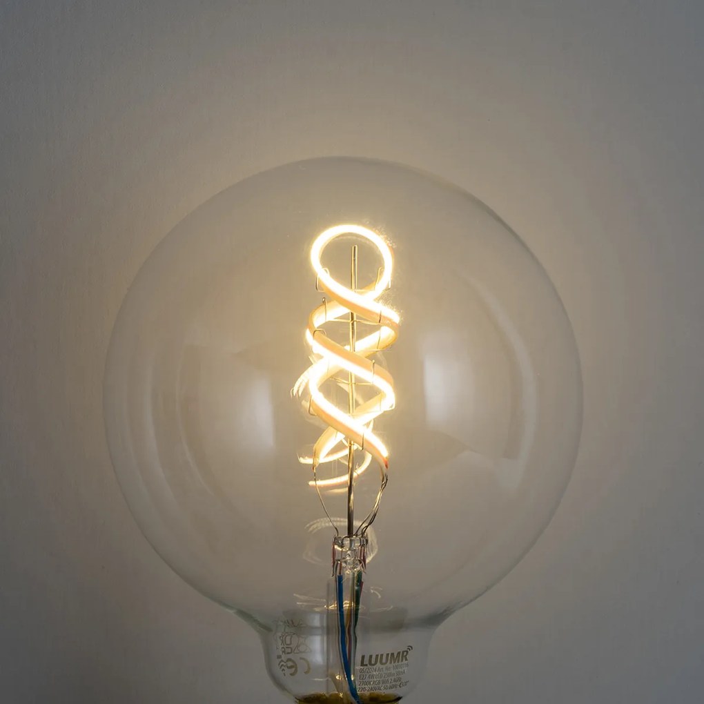 Комплект от 5 Интелигентни димируеми LED крушки E27 G125 RGBW 4W 250lm 2700K