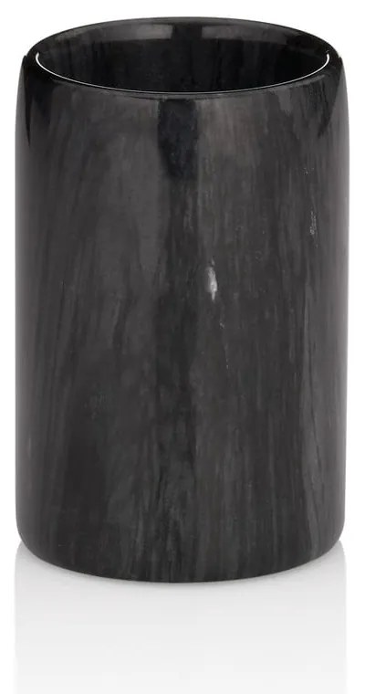 Черна мраморна чаша за четки за зъби Liron - Kela