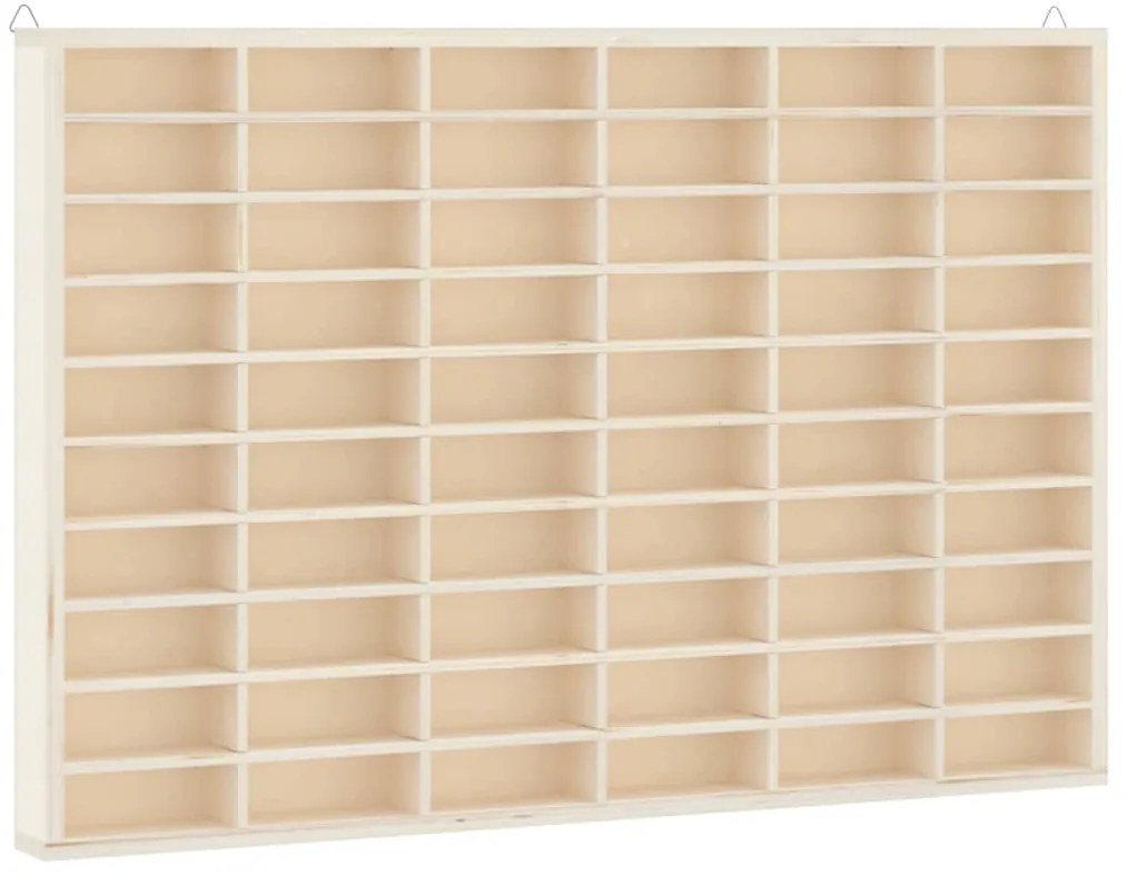 4017378 vidaXL Дървена колекционерска витрина с 60 отделения 60x4,5x40,5 см