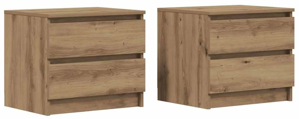 856521 vidaXL Нощни шкафчета, 2 бр, 50x40x43.5 см, инженерно дърво