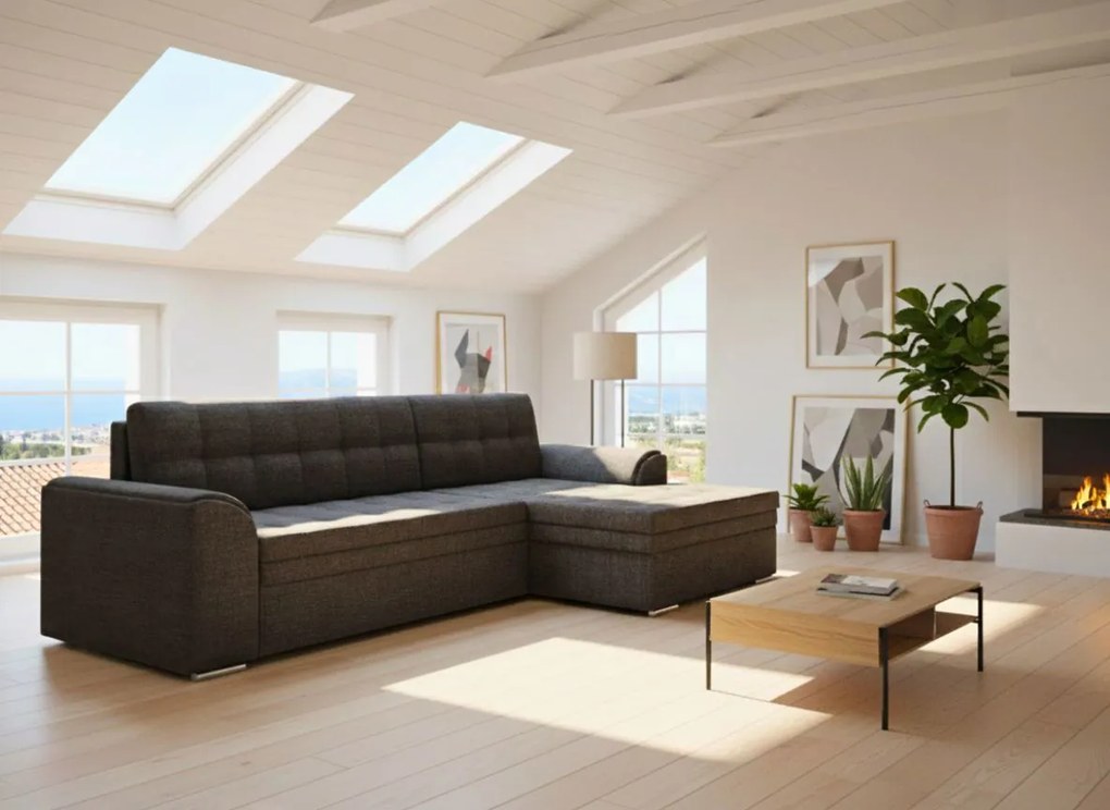 Ъгъл диван Comfort-Right-Gray