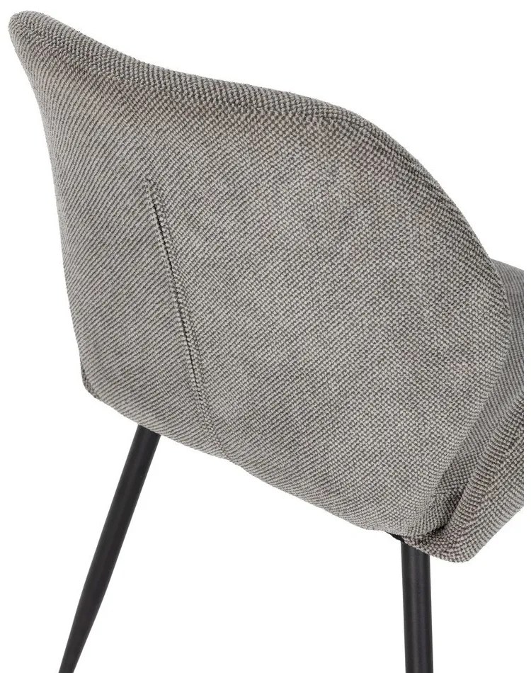 Сиви тапицирани трапезни столове в комплект 2 бр. Ansu – Marckeric