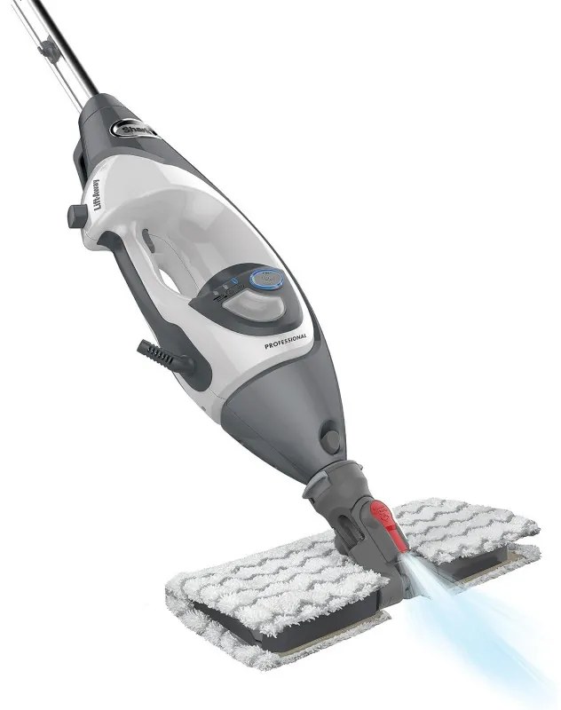 Парочистачка Shark S6005EU, 1200W, 0.5 л, 2 настройки, Технология Klick'n Flip, Steam Blaster, Dirt Grip подложки, Бял/Сив