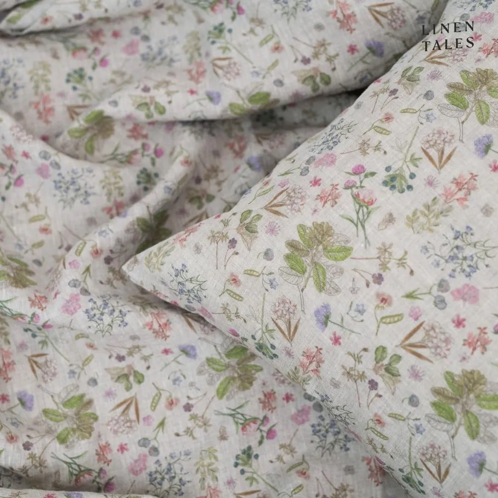 Ленено спално бельо в естествен цвят 140x200 cm Botany 2 - Linen Tales