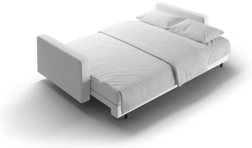 Светлосив разтегателен диван с място за съхранение 222 cm Bali – Cosmopolitan Design