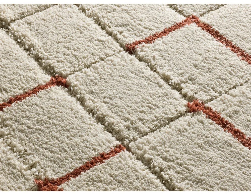 Килим в тухлен и кремав цвят 133x190 cm Brenda – Universal