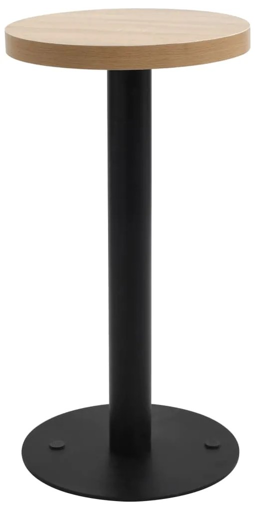 286415 vidaXL Бистро маса, светлокафява, 40 см, МДФ