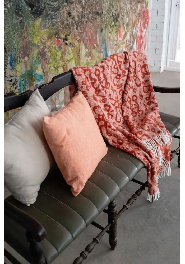Оранжево одеяло със съдържание на памук , 140 x 180 cm Mykonos - Euromant