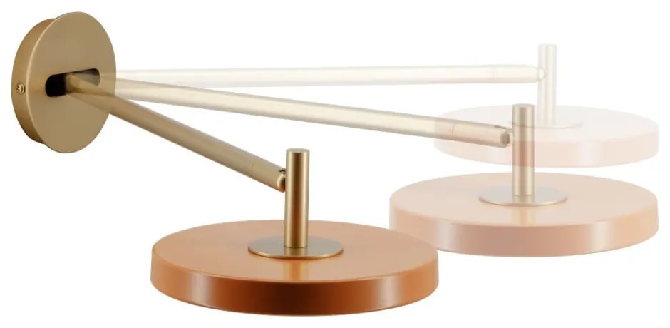 Оранжева LED затъмняваща се стенна лампа ø 15 cm Asteria Wall Long – UMAGE