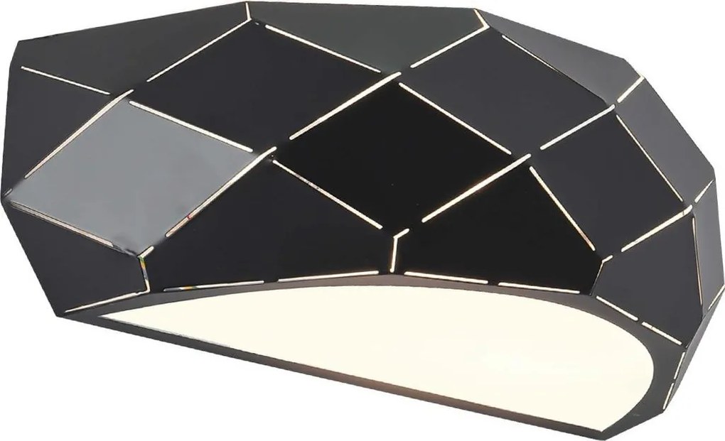 Стенно осветително тяло REUS 1xE27/40W/230V черно