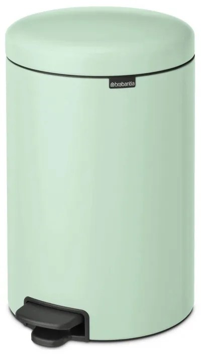 Кош за боклук с педал Brabantia NewIcon 1008847, 20 л, Плавно затваряне, Противоплъзгаща основа, Светлозелен