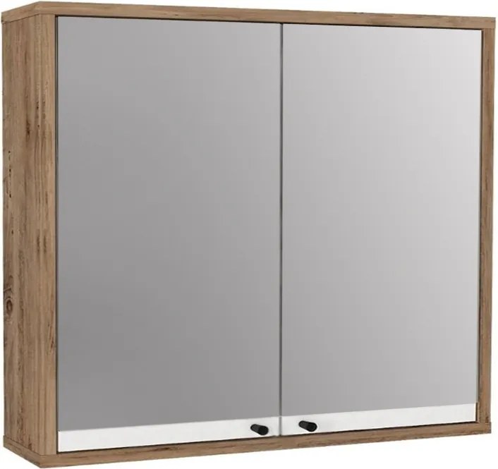 Огледало за баня от меламин Lilian в цвят атлантически бор 75x14.6x65см.