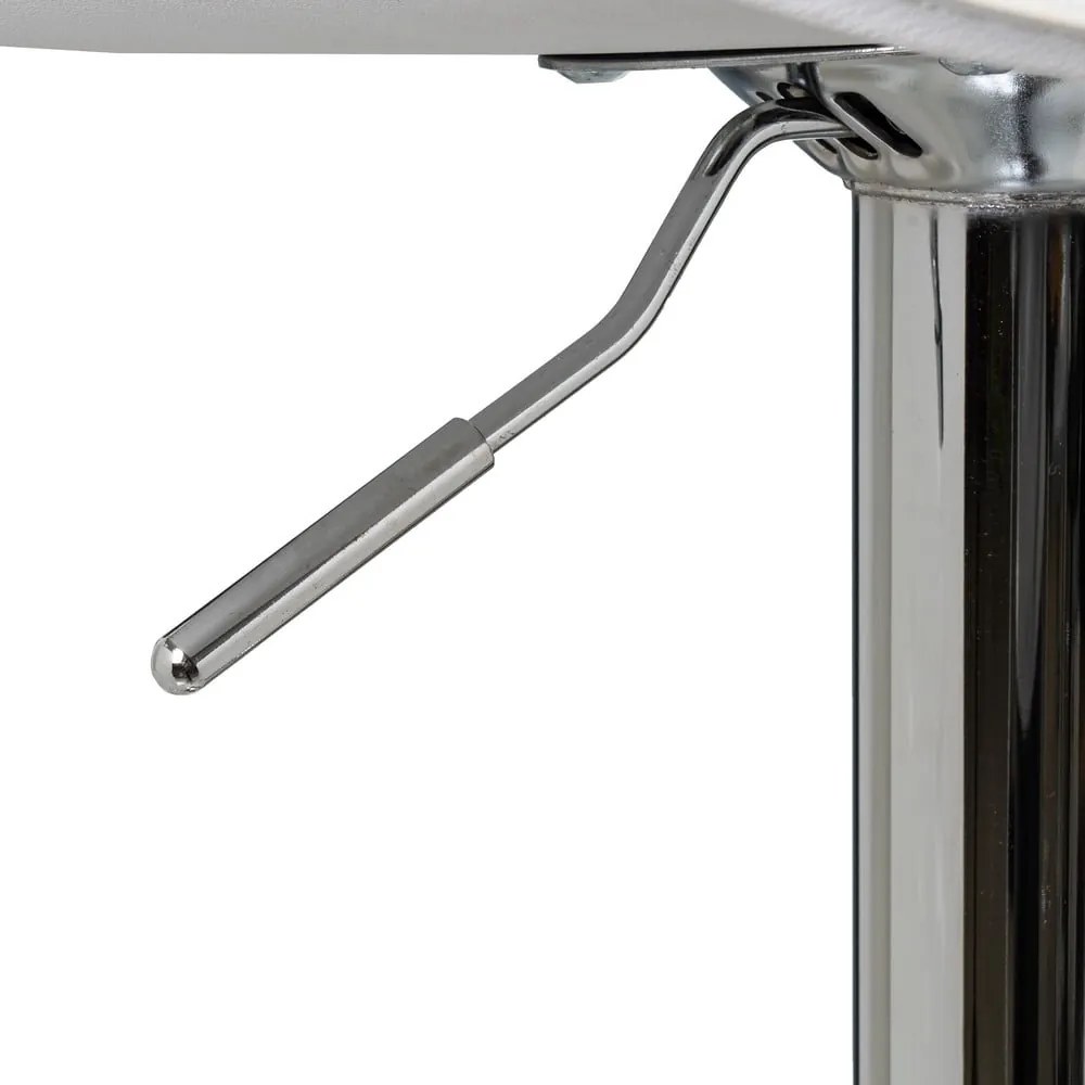 Бели тапицирани бар столове в комплект с регулируема височина 2 бр. (височина на седалката 73 cm) – Casa Selección