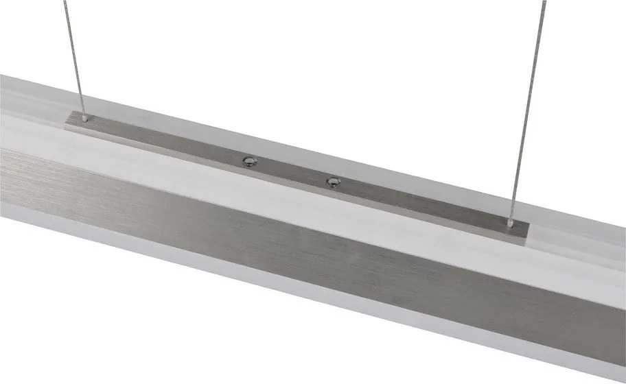 LED висящо осветително тяло в матово сребрист цвят с метален абажур Arcola – Trio