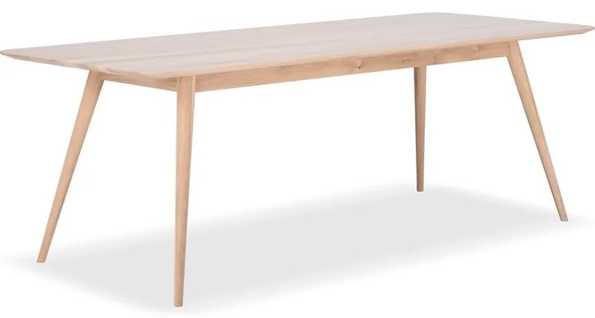 Трапезна маса от масивна дъбова дървесина , 220 x 90 cm Stafa - Gazzda