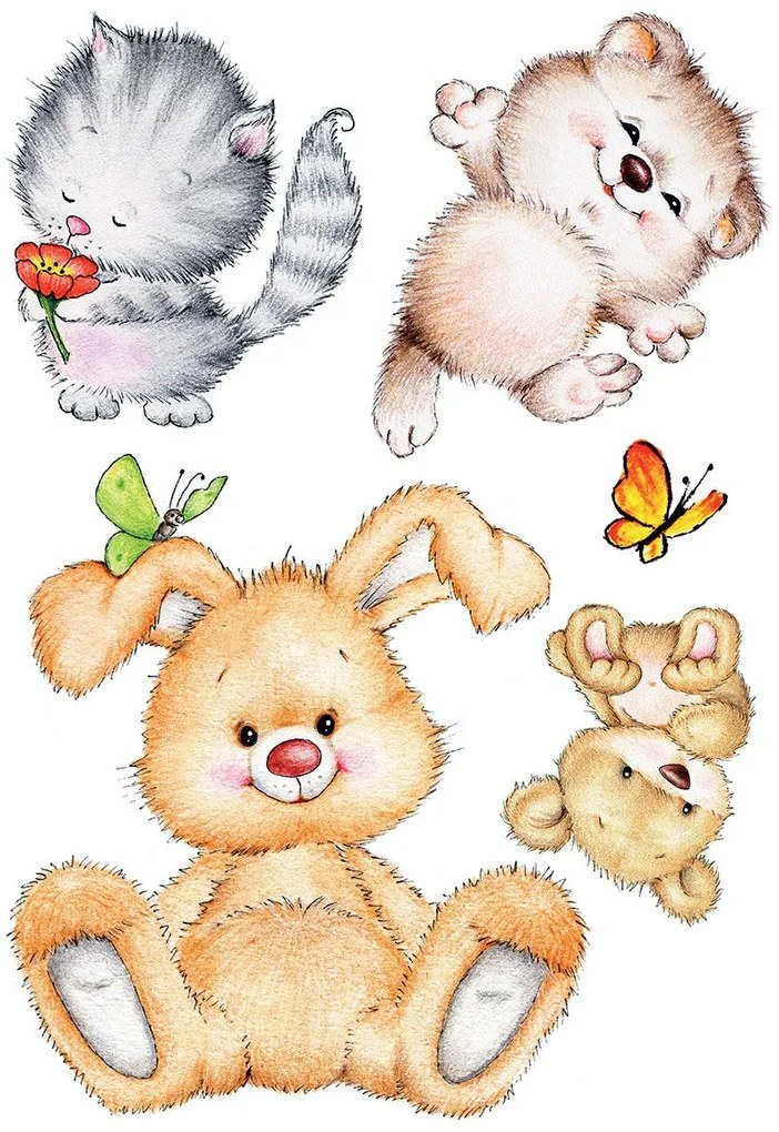Декоративен Wall Stickers Cute Animals XL
