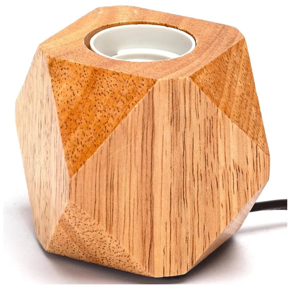 Aigostar - Настолна лампа 1xE27/60W/230V каучуково дърво