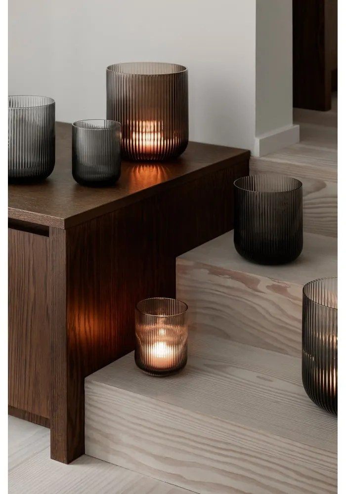 Кафяв стъклен свещник , ø 14 cm Ven - Blomus