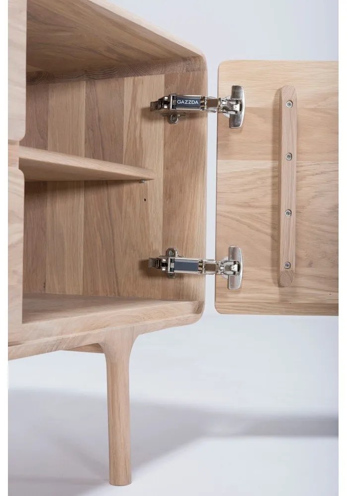 ТВ скрин от масивна дъбова дървесина Естествено Fawn - Gazzda