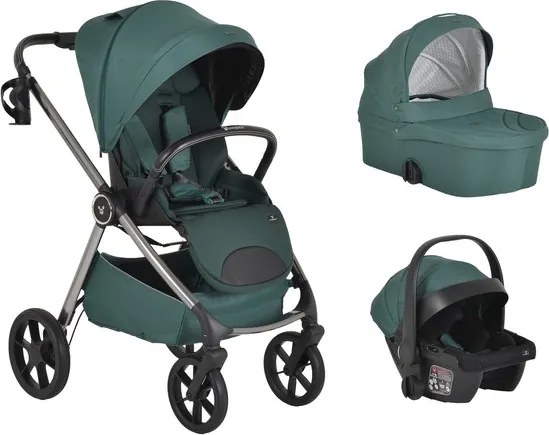 Детска количка 3в1 Unique CANGAROO - Pine-Green