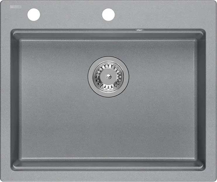 гранитна мивка KURT 110 Grey Metallic
