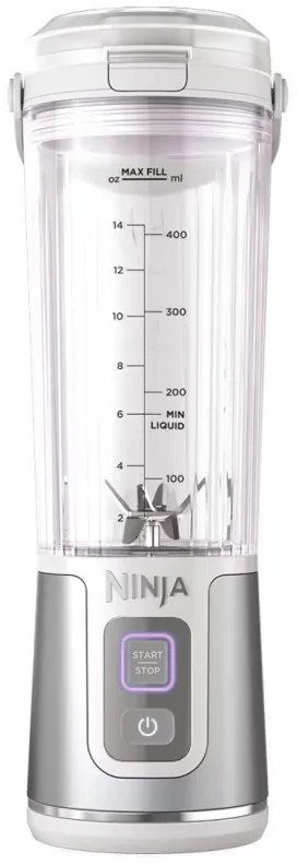 Преносим блендер Ninja Blast BC151EUWH, 7.4W, 530 мл, Стоманен нож с 6 остриета, Трошене на лед, До 10 цикъла, Без BPA, USB-C, Бял