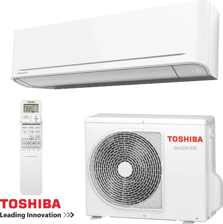 Инверторен климатик Toshiba Yukai+ RAS-B18S4KVG-E + RAS-18E2AVG-E, 18000 BTU, 35 м2, Wi-Fi, R-32, Бял