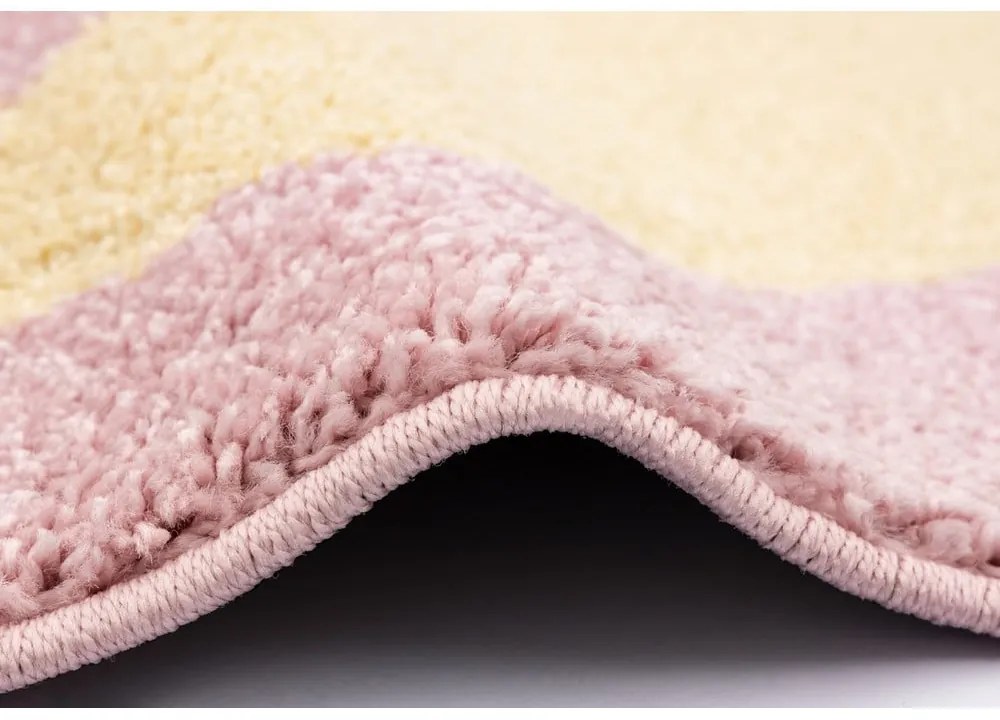 Жълто-розов детски килим 80x150 cm Hugsy Vanilla – FD