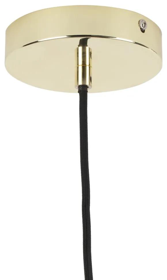 Метална висяща лампа в златист цвят Lucid, ø 35 cm - Leitmotiv