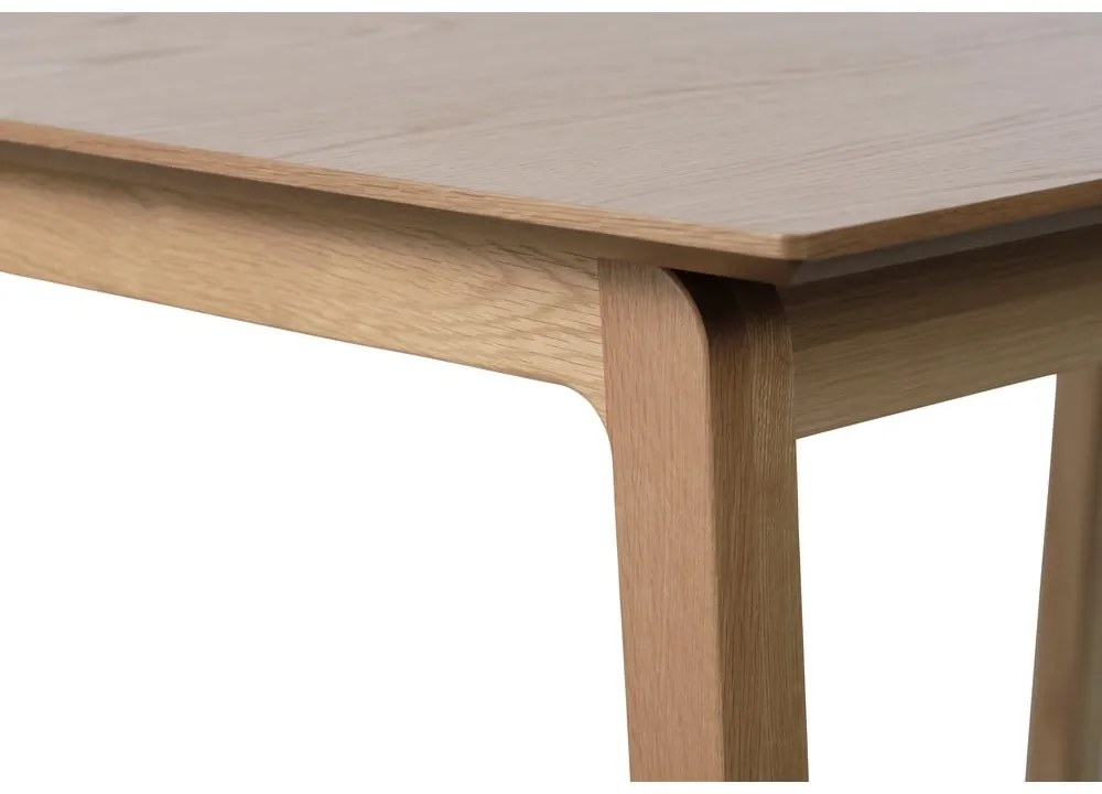 Сгъваема трапезна маса с дъбов плот в естествен цвят 95x200 cm Bari – Unique Furniture